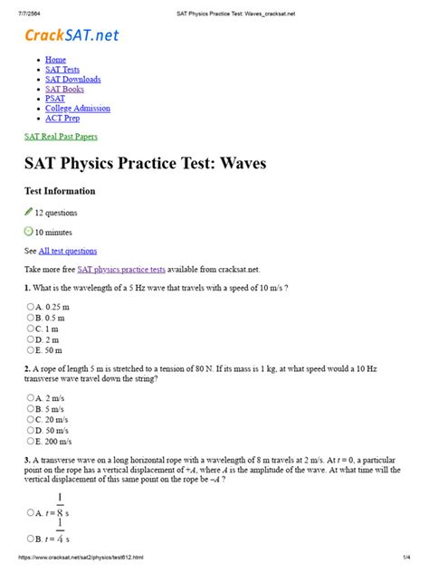 is sat physics subject test hard|sat physics practice test free.